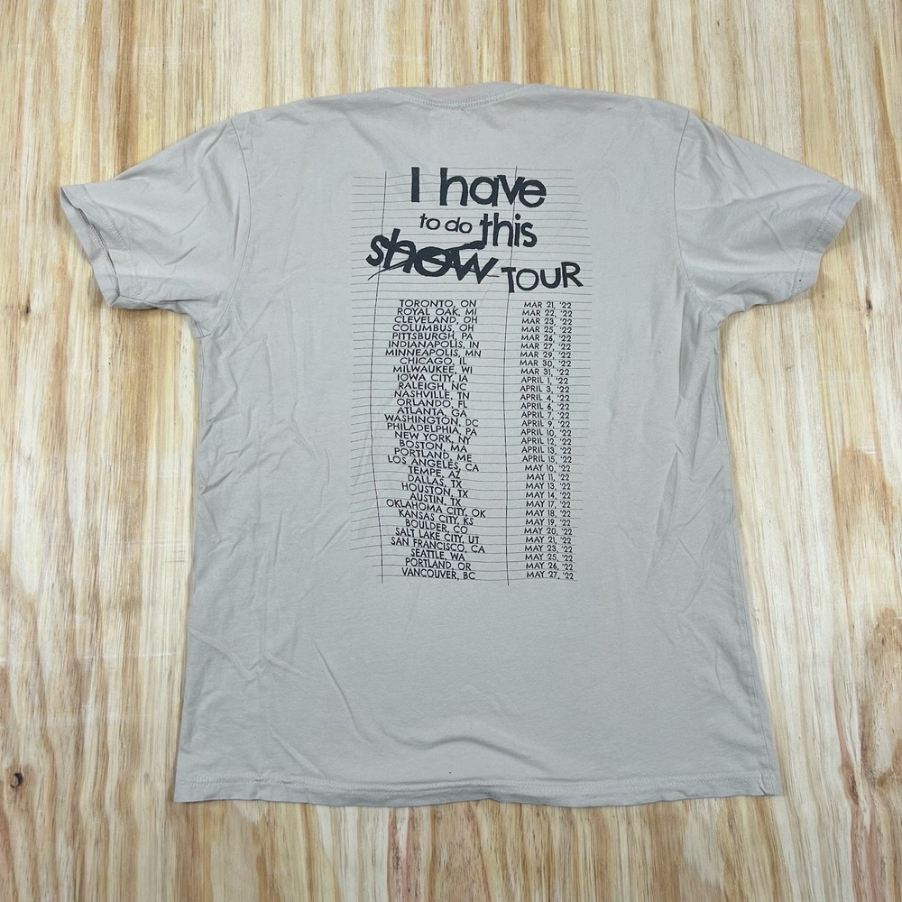 Ethan Nestor‎ CRANKGAMEPLAYS "I Have To Do This Tour" Tour Tee Gray Large